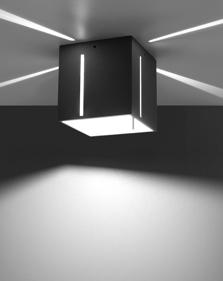 Plafond PIXAR grå + 1x LED-lampa G9 3000K varm 4,5W 510lm