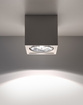 SEIDA keramisk plafond vit + 1x LED-lampa GU10 AR111 4000K COLD 10W 850lm