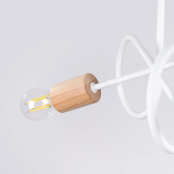 Ljuskrona EMBER 3 vit