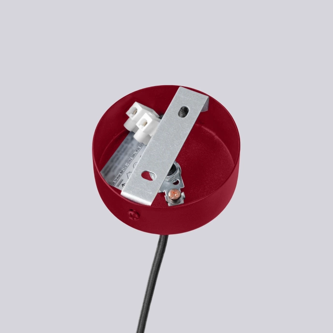 Ljuskrona HALO 6 vinröd