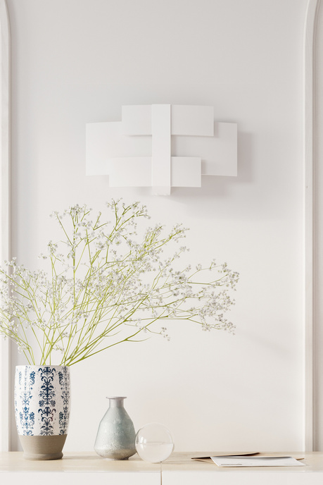 Vägglampa CELIA vit + 2x LED-lampa G9 3000K varm 4,5W 510lm