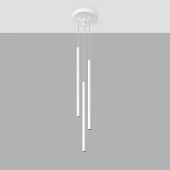 Pendellampa PASTELO 3P vit