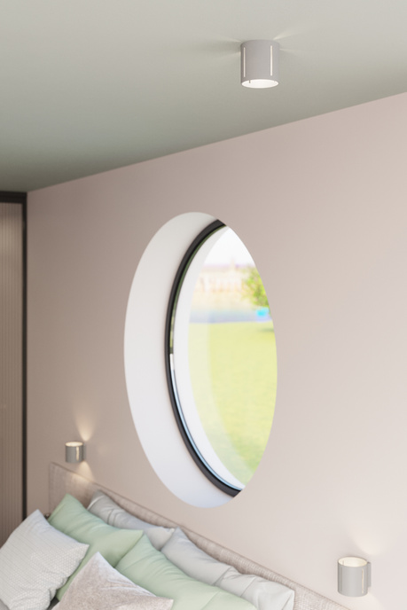 Plafond INEZ grå + 1x LED-lampa G9 3000K varm 4,5W 510lm