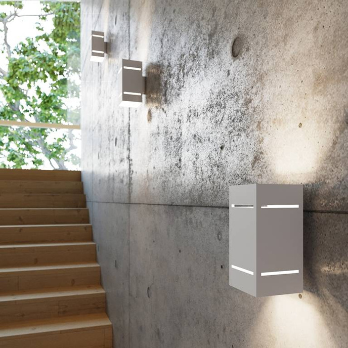 Vägglampa BLOCCO vit + 1x LED-glödlampa G9 3000K varm 4,5W 510lm