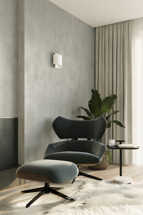 Vägglampa IMPACT vit + 1x LED-lampa G9 4000K kall 4,5W 530lm