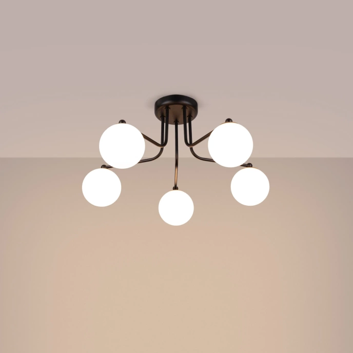 Ljuskrona ASTRAL 5 svart