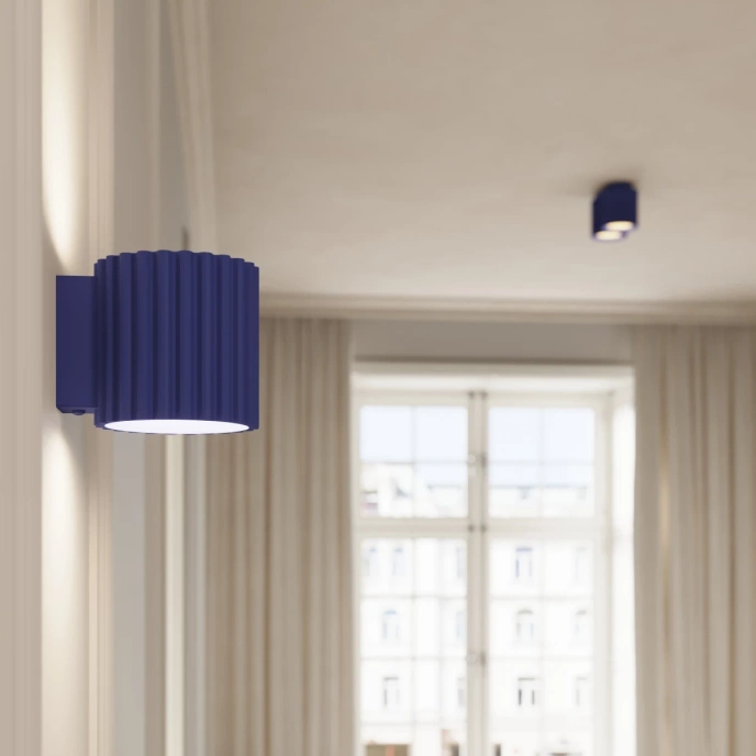 Vägglampa AURA ultramarin G9
