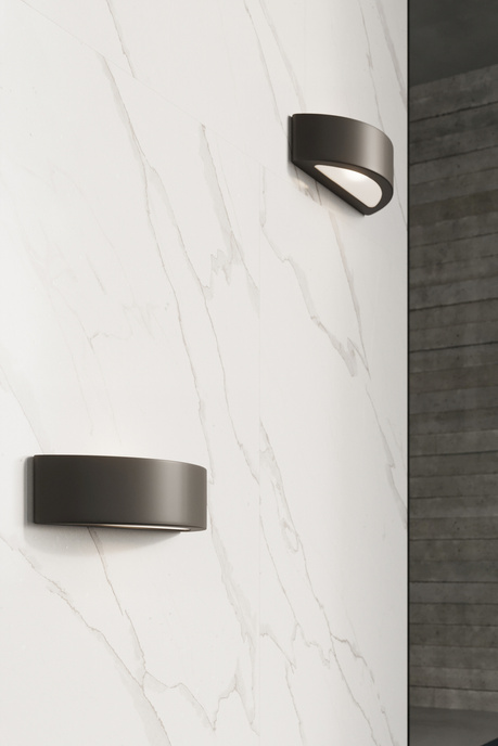 Keramisk vägglampa ATENA svart + 1x LED-lampa E27 4000K Cold 7,5W 650lm