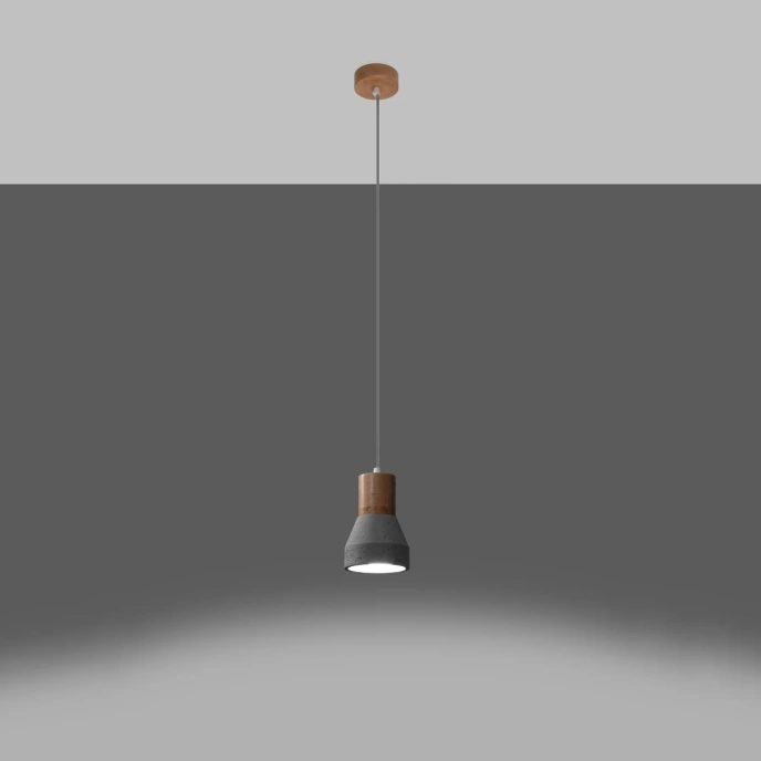 Pendel lampa QUBIC grå