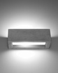 Vägglampa VEGA 30 betong + 1x LED-lampa E27 4000K Cold 7,5W 650lm