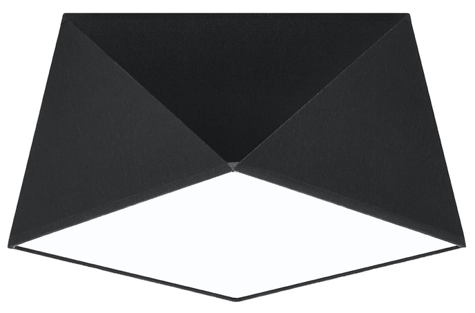 Plafond HEXA 25 BLACK + 1x LED-lampa E27 4000K Cold 7,5W 650lm