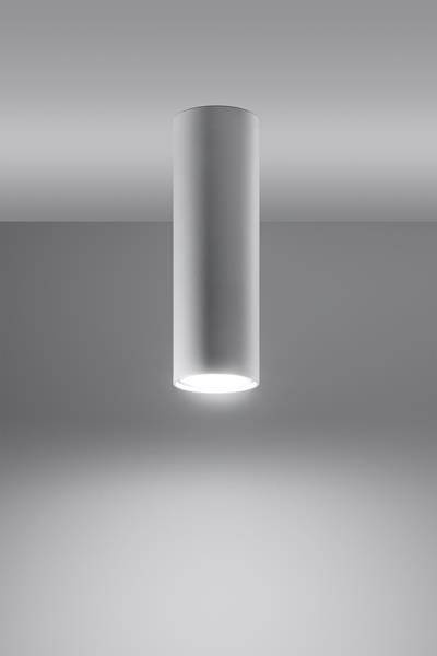 Plafond LAGOS 20 vit + 1x LED-lampa GU-10 4000K kall 7W 630lm