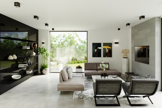 Vägglampa LOBO MAXI svart + 2x LED-lampa G9 4000K Cold 4,5W 530lm