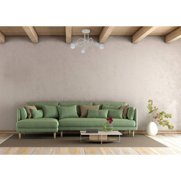 Ljuskrona SUPEŁ 3 vit + 3x LED-lampa E27 4000K kall 7,5W 650lm