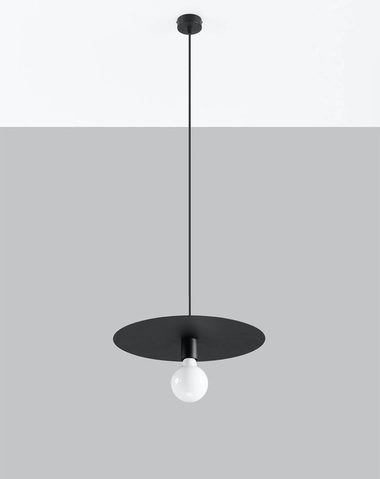 FLAVIO taklampa svart + 1x LED-lampa E27 3000K varm 7,5W 620lm