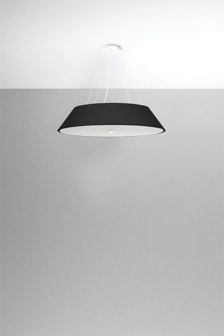 Ljuskrona VEGA 70 svart + 5x LED-lampa E27 4000K Kall 7,5W 650lm