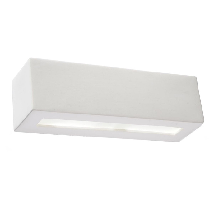 Keramisk vägglampa VEGA vit + 1x LED-lampa E27 4000K Cold 7,5W 650lm