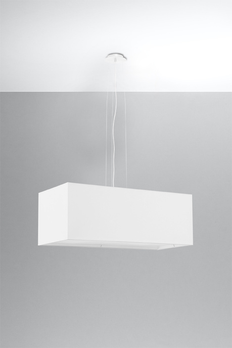 Ljuskrona SANTA BIS 80 vit + 3x LED-lampa E27 3000K varm 7,5W 620lm