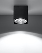 Plafond BLAKE svart + 1x LED-lampa GU10 AR111 3000K varm 12W 800lm
