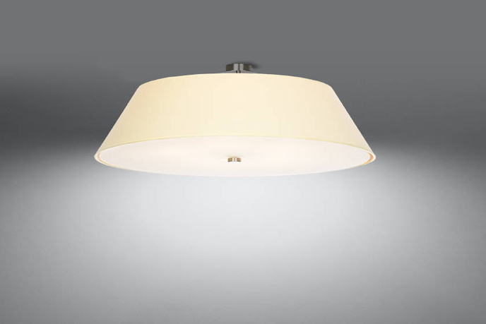 Plafond VEGA 70 vit + 5x LED-lampa E27 4000K kall 7,5W 650lm