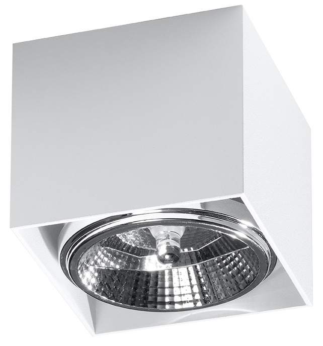 Plafond BLAKE White + 1x LED-lampa GU10 AR111 4000K COLD 10W 850lm