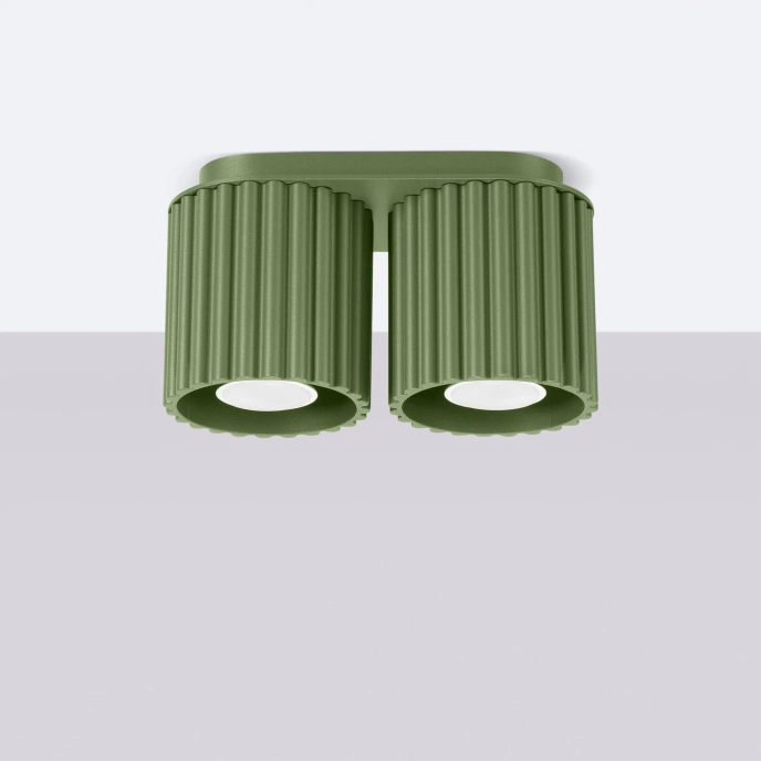 Taklampa AURA 2 olivgrön GU10