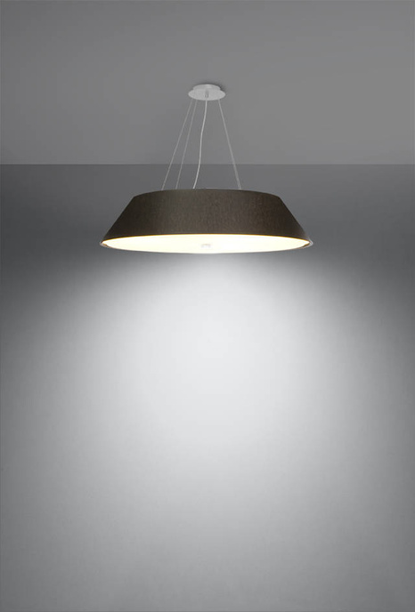 Ljuskrona VEGA 70 svart + 5x LED-lampa E27 3000K varm 7,5W 620lm