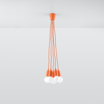Pendel lampa DIEGO 5 orange
