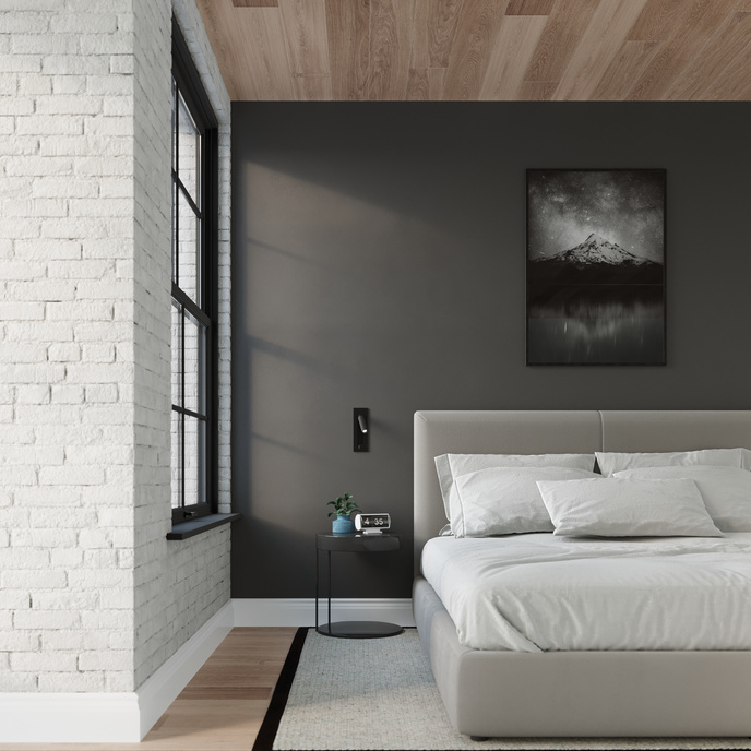 Vägglampa ENIF svart + 1x LED-lampa G9 4000K Cold 4,5W 530lm