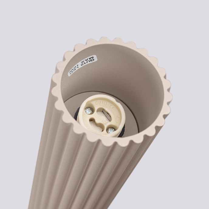 Taklampa KARBON 60 taupe