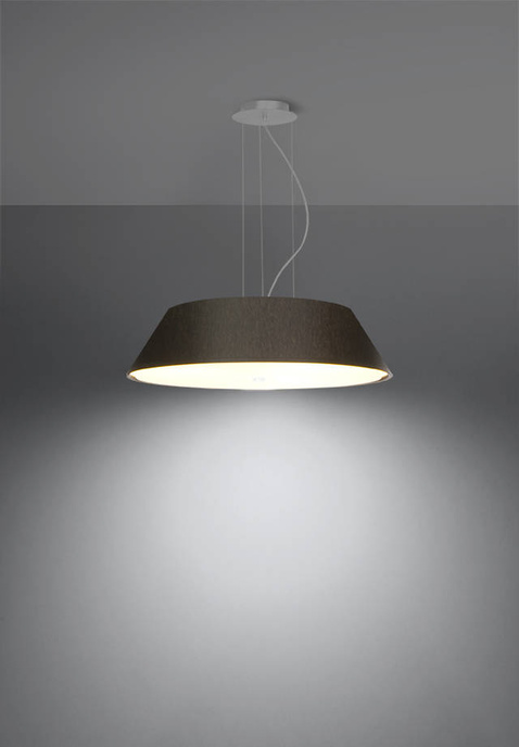 Ljuskrona VEGA 60 svart + 5x LED-lampa E27 3000K varm 7,5W 620lm