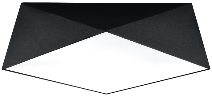 Plafond HEXA 45 BLACK + 3x LED-lampa E27 3000K varm 7,5W 620lm