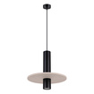 Taklampa PELTA 1 svart/beige