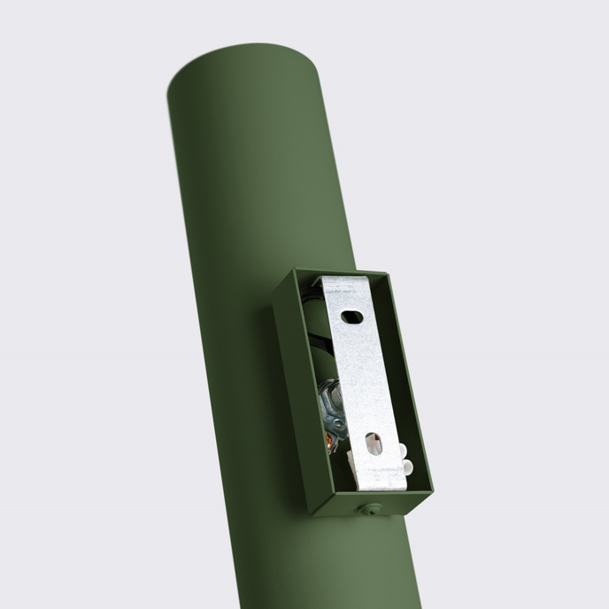 Vägglampa LAGOS 2 olivgrön + 2x LED-lampa GU-10 3000K varm 7W 510lm