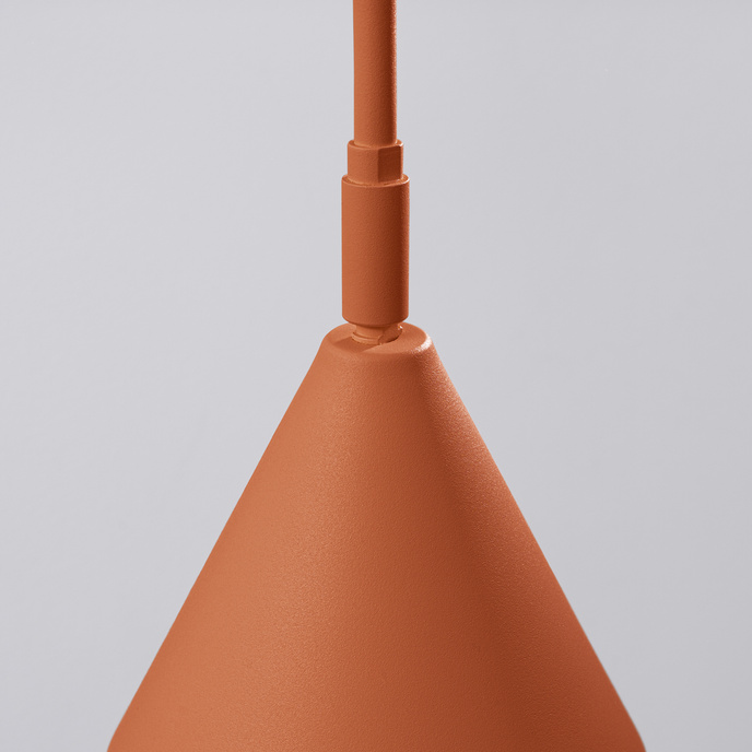 Vägglampa NOX ockraröd + 1X LED-lampa E14 4000K Cold 7,5W 680lm