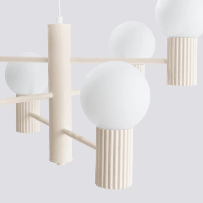 Ljuskrona HALO 6 beige