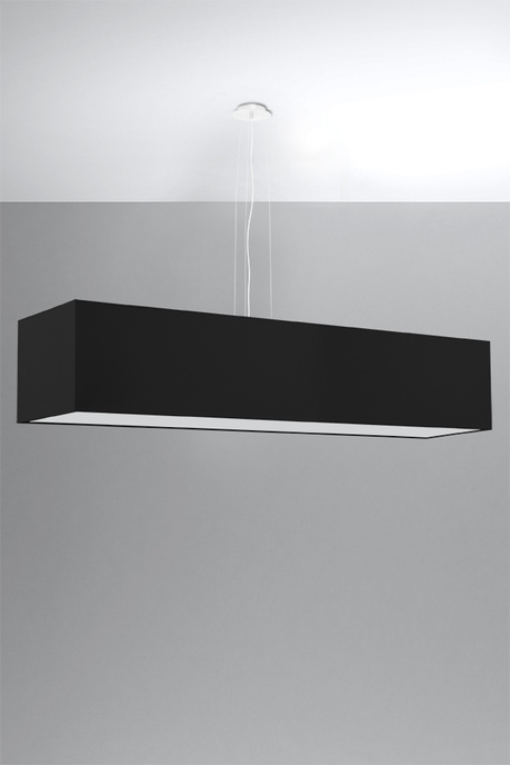 Ljuskrona SANTA 120 svart + 5x LED-lampa E27 4000K Kall 7,5W 650lm