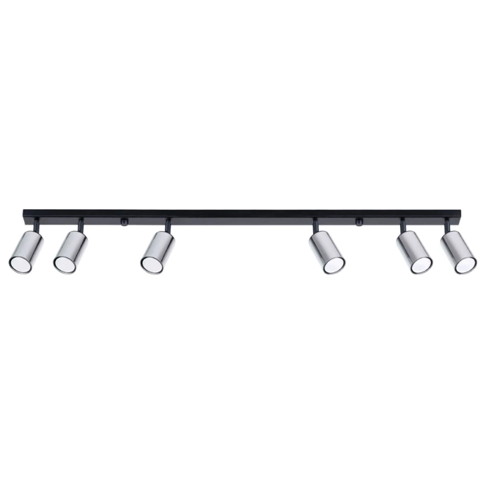 Taklampa WINX 6L svart/krom