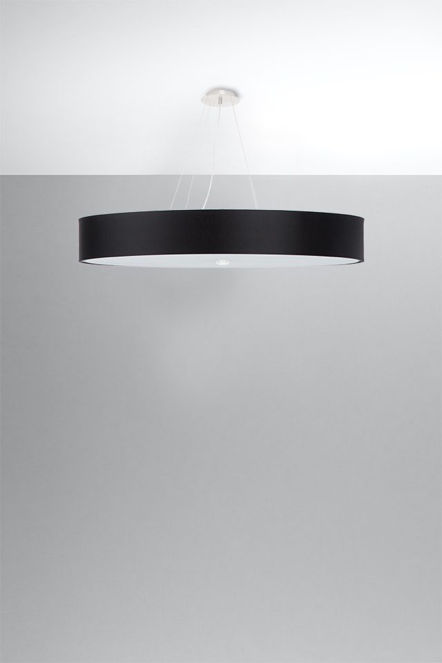 Ljuskrona SKALA 100 svart + 6x LED-lampa E27 3000K varm 7,5W 620lm