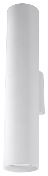 Vägglampa LAGOS 2 vit + 2x LED-lampa GU-10 3000K varm 7W 620lm