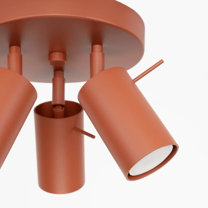 Taklampa RING 3P röd ochra