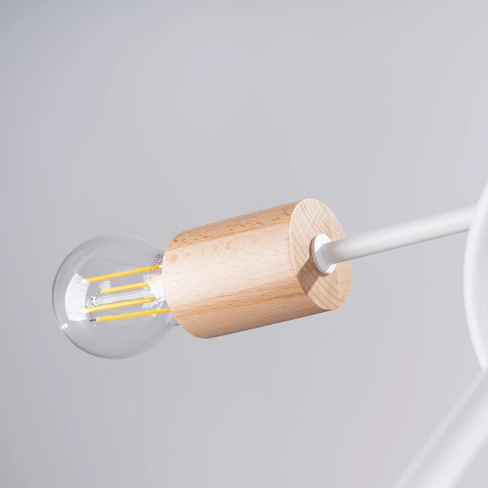 Ljuskrona EMBER 5 vit