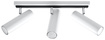 Plafond DIREZIONE 3 vit + 3x LED-lampa GU-10 4000K kall 7W 630lm