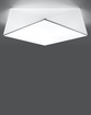 Plafond HEXA 45 WHITE + 3x LED-lampa E27 4000K Kall 7,5W 650lm
