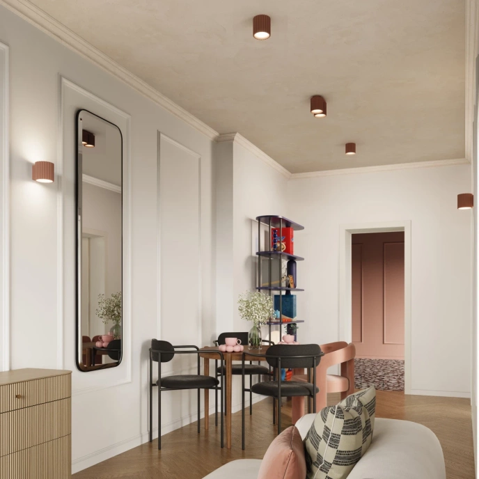 Taklampa AURA 2 mocha GU10