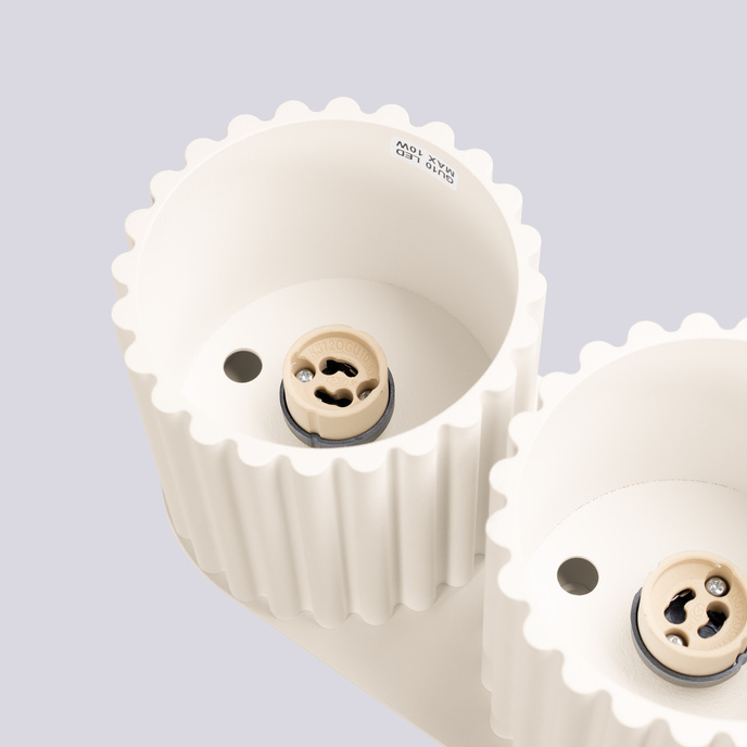 Taklampa AURA 2 beige GU10