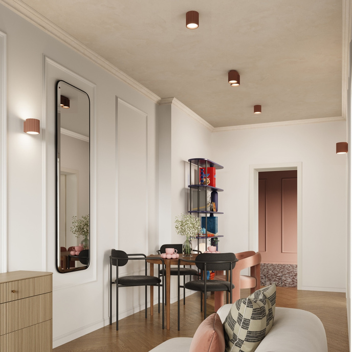 Vägglampa AURA mocha G9