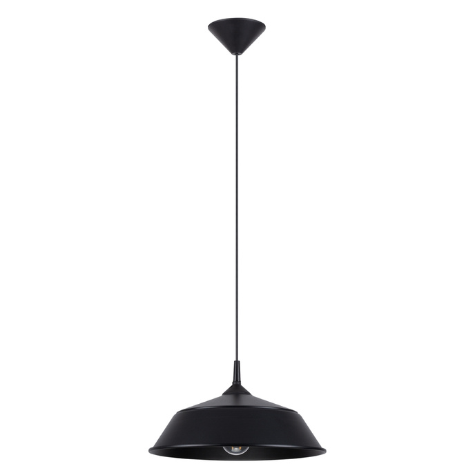 FRIKA taklampa svart + 1x LED-lampa E27 3000K varm 7,5W 620lm