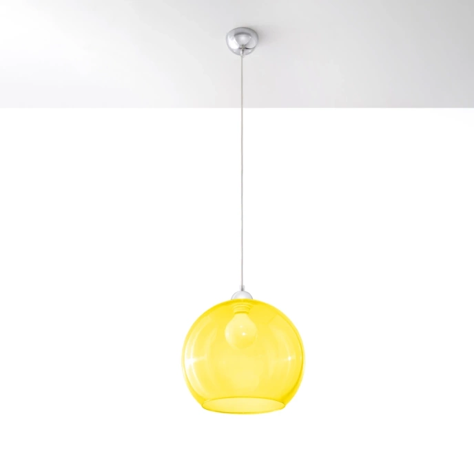 Pendel lampa BALL gul