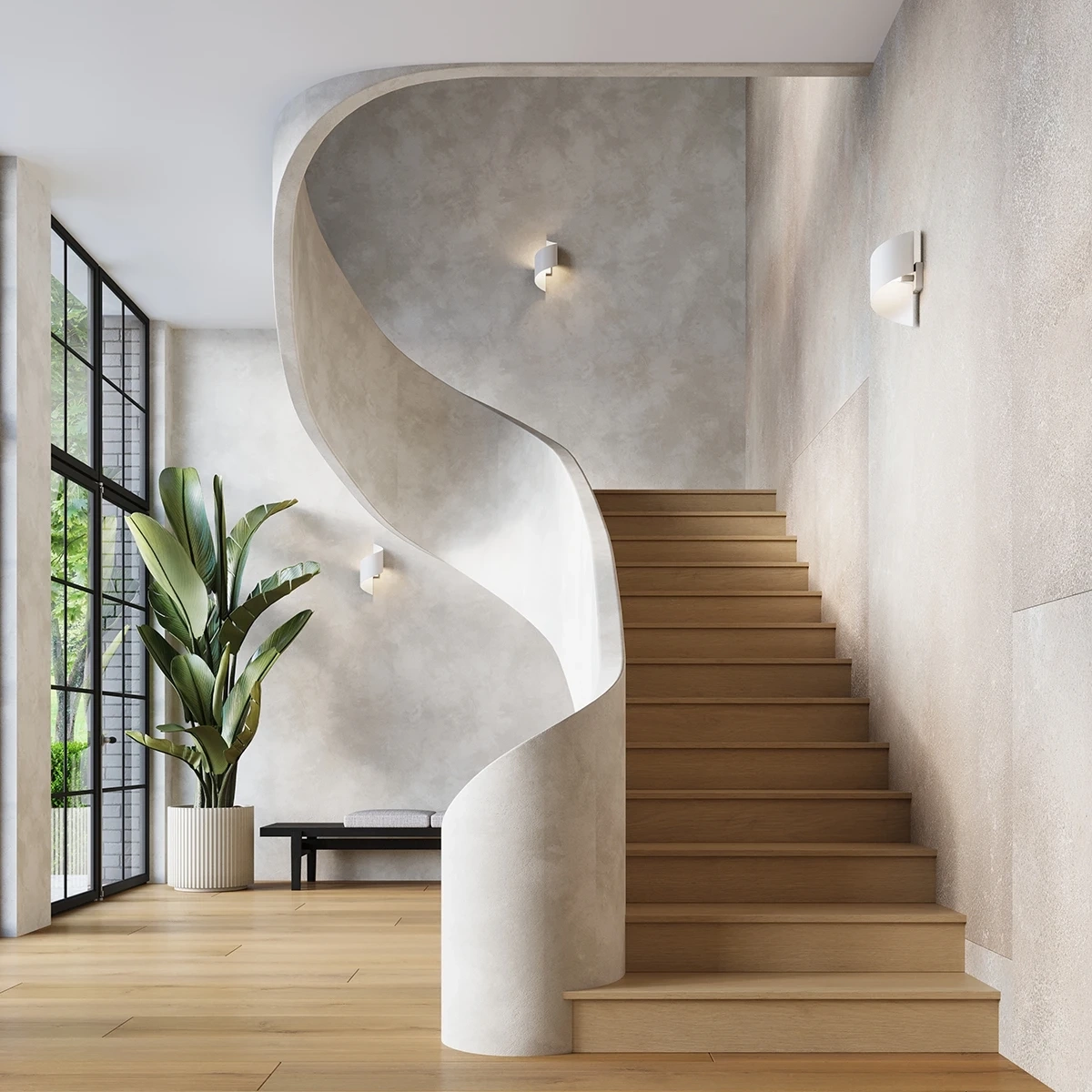 Vägglampa TALASSA vit